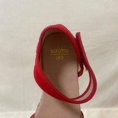 ※値下げしました！キッズ★新品&未使用★ 赤色 靴の画像