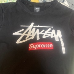 STUSSY×SUPREME ロゴTシャツ