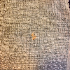 ニトリ青色カーテン【両開き】の画像