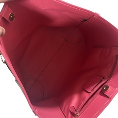 極美品】COACH コーチ トートバッグ シグネチャー×ピンクロゴ