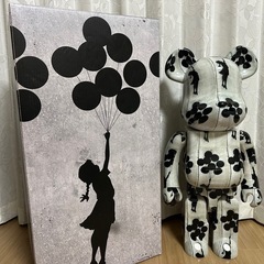 ベアブリック　1000% バンクシー