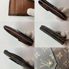 ルイヴィトン　２つ折り財布　M61660　モノグラム　ポルト　モネ　ビエ　カルト　クレディ　送料無料の画像
