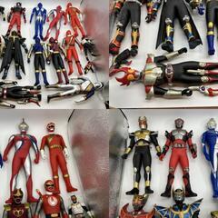 ソフビ、 レンジャー・仮⾯ライダー　フィギュアセット（大１２点-高さ30ｃｍ）（小１点-高さ17ｃｍ）送料無料の画像