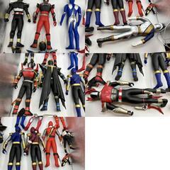 ソフビ、 レンジャー・仮⾯ライダー　フィギュアセット（大１２点-高さ30ｃｍ）（小１点-高さ17ｃｍ）送料無料の画像