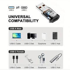 (新品未使用)120W-USBハブ変換アダプター各1個セットの画像