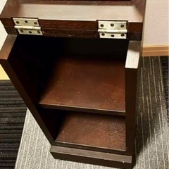 ミニ化粧台 鏡付き収納ラック 収納ボックス ドレッサー 鏡台の画像