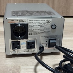 カシムラNTI-119海外国内用大型変圧器 アップダウントランス (100V220-240V)の画像