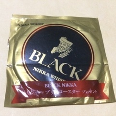 ブラックニッカ　ブリキコースター