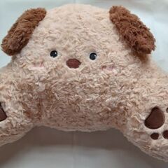 未使用 かわいい子犬 車用クッション ウエストレスト ふわふわ ...