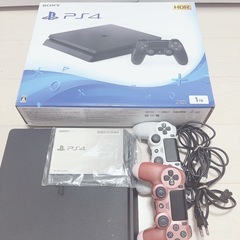 PS4本体、、コントローラー2個付き