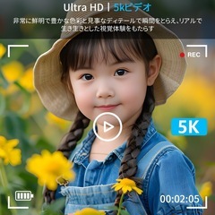 【新品未使用】デジタルカメラ デジカメ　5K録画 72MP画素 2.8インチ 32GBの画像