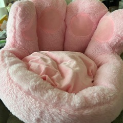 値下げ　ピンクのソファの画像