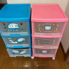 収納引き出し3段　2個セット