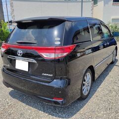 エスティマ2.4　アエラス20ｔｈアニバーサリー（特別仕様車）　H23　車検8/1　走行100000ｋ　社外メモリーナビ＆天井モニター＆フルセグＴＶ　Ｂカメラ　専用ハーフレザーシート　両側パワースライド　7人乗りの画像