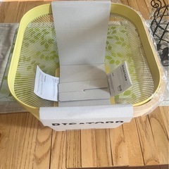イケア バスケット ライトイエロー の画像