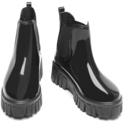 【新品】ジオアンドジア　サイドゴア　レインブーツ 雨靴 長靴 防滑 24.5cmの画像
