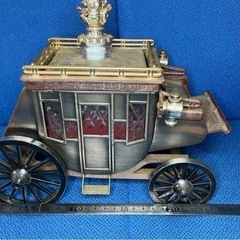昭和レトロ 酒瓶 アンティーク ヴィンテージ 洋風 車 ブリキ ミニカー 空き瓶 空瓶 OVERLAND STAGE EXPRESS CO.の画像