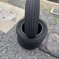155/65R14 4本　ヨコハマ　ブルーアース　2021年　ひび割れ