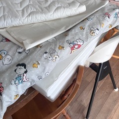 ほぼ新品 スヌーピー ベビー布団 の画像