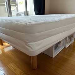 🛏【中古】無印良品 脚付マットレス（セミダブル）の画像