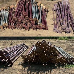 はぜかけ棒　170cm＆140cmはざかけ棒　稲干し棒1500円1本(b)の画像