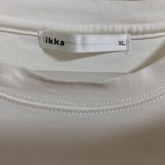 ikka メンズ XL バイカラーボーダー 7分袖 カットソー 大きめサイズの画像