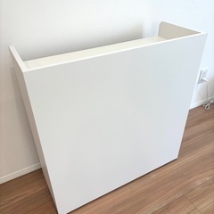 【美品】ディノス 隠せるカウンター下収納 ワゴン キッチン 収納の画像