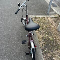 折りたたみ自転車　No.321　ワインレッド　16インチ　ミニベロ　小径車【リサイクルショップどりーむ荒田店】の画像