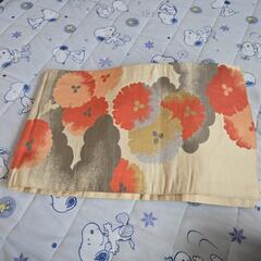 昭和レトロ 中古品 訳あり 帯 オレンジ 花