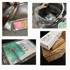 溶接自動遮光面　プロクソン(リューター) LED灯光機 3点セット　DIYする方など、おすすめセット　箱付きの画像