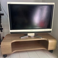シャープテレビとテレビ台セット