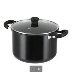 【美品】ニトリ IH・ガス火 ソフトグリップ両手半寸胴鍋（24c...