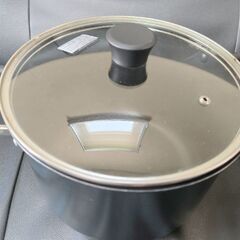 【美品】ニトリ IH・ガス火 ソフトグリップ両手半寸胴鍋（24cm Days）の画像