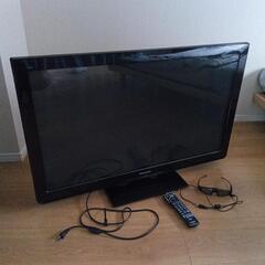 【VIERA】Panasonic　3Dプラズマテレビ42型　