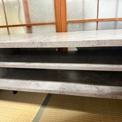 RASIK テレビ台 55型 対応 180cm幅 ストーングレー ローボードの画像