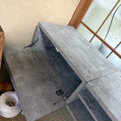 RASIK テレビ台 55型 対応 180cm幅 ストーングレー ローボードの画像