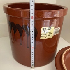 値下げしました！味噌作り陶器　紅星窯3号　美品の画像