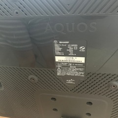 シャープテレビとテレビ台セットの画像