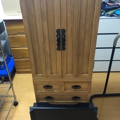 仏壇 小型 檜 ひのき 中古品 の画像