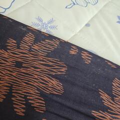 昭和レトロ 中古品 着物 薄手？ 花柄の画像