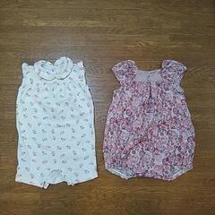 70　80　ベビー服　ロンパース まとめ　女の子　赤ちゃん　の画像