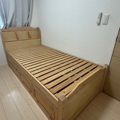 シングルベッド 収納付き