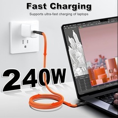 【新品】Intel認証Thunderbolt5 ケーブル 2m 240W 120Gbpsの画像