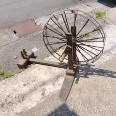古道具 糸車 ☆ Rare Vintage Spinning Wheel ・糸車・糸紡ぎ機 ☆（電動 手