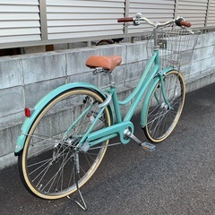 ＜美品車＞人気のブリヂストン・エブリッジ ・26インチ自転車・内装3段変速 LEDオートライト・新品サドルでお得品！の画像