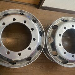 ALCOA アルミホイール　２本セット　日本製　22.5×8.25　T-DOT　中古品の画像