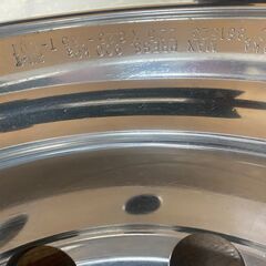 ALCOA アルミホイール　２本セット　日本製　22.5×8.25　T-DOT　中古品の画像