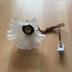 中古アンティーク風ガラスシェードペンダント（BL-EP133STFL-N62）の画像