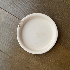 難あり　陶器　鉢　受け皿　丸　クリーム　ベージュ　オフホワイト　...