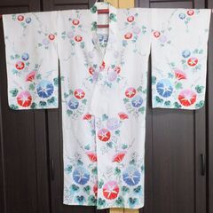 子供浴衣★朝顔柄の画像